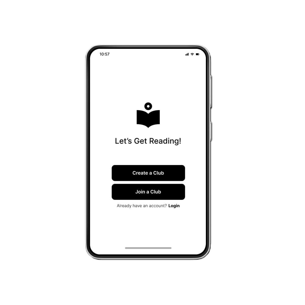 Book Club App Design project image